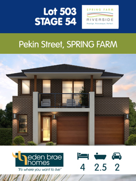Lot 503 - Eden Brae House and Land Package